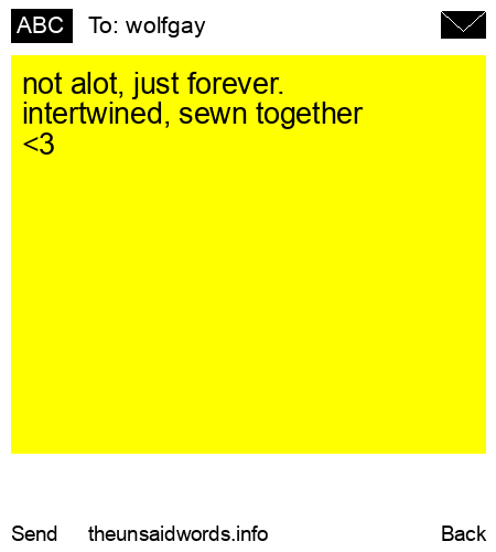 unsent message to wolfgay