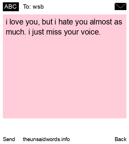 unsent message to wsb