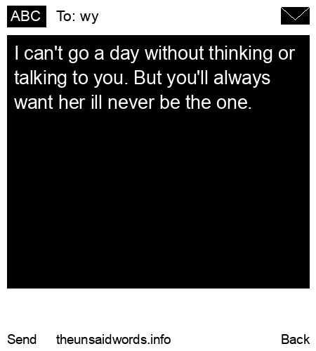 unsent message to wy