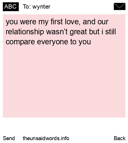 unsent message to wynter