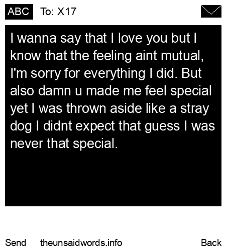 unsent message to X17