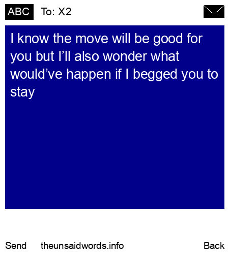 unsent message to X2