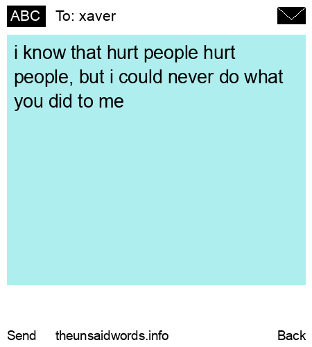 unsent message to xaver