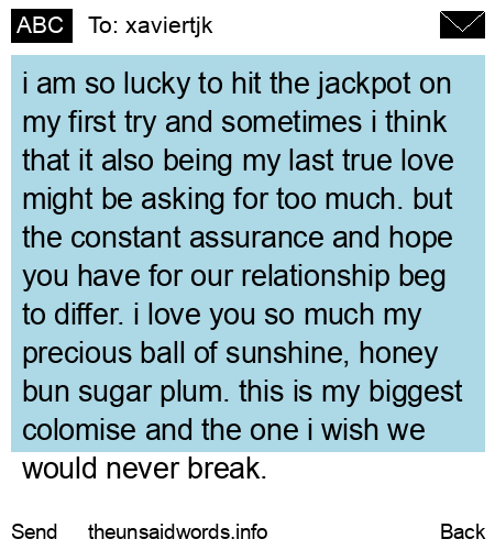 unsent message to xaviertjk