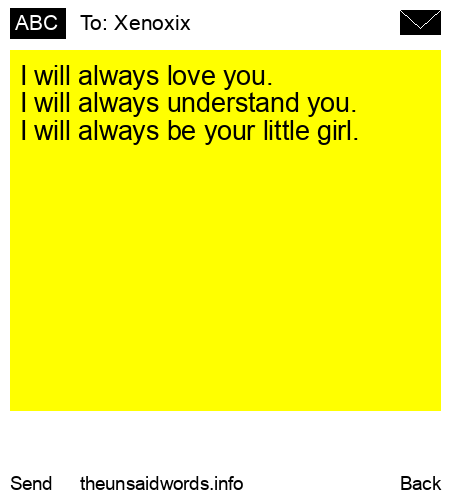 unsent message to Xenoxix