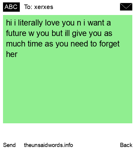 unsent message to xerxes