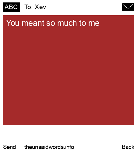 unsent message to Xev