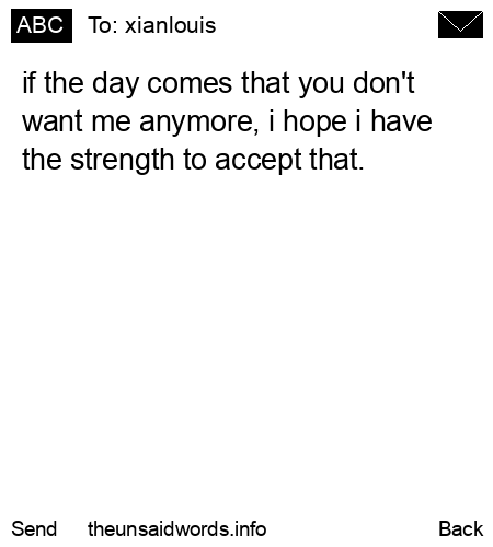 unsent message to xianlouis