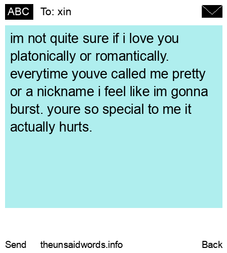 unsent message to xin