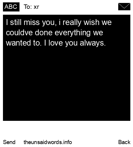 unsent message to xr