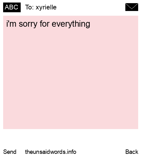 unsent message to xyrielle