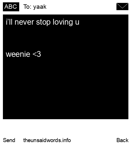 unsent message to yaak