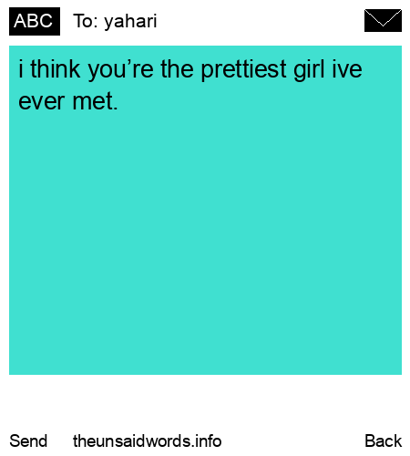 unsent message to yahari