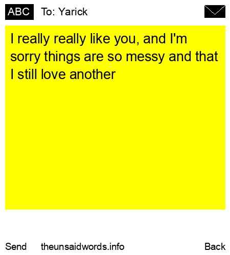 unsent message to Yarick 