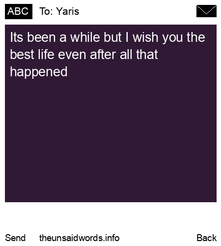unsent message to Yaris