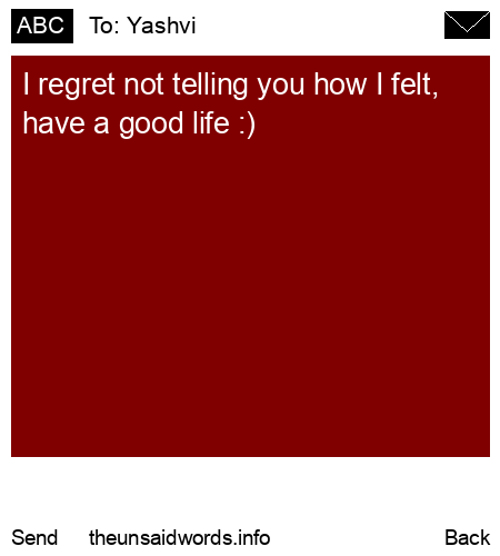 unsent message to Yashvi