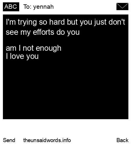 unsent message to yennah