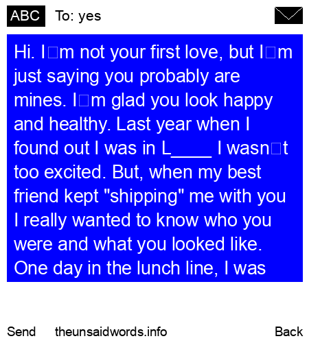 unsent message to yes