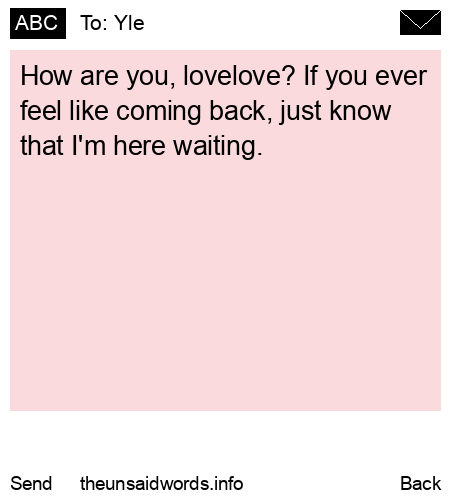 unsent message to Yle