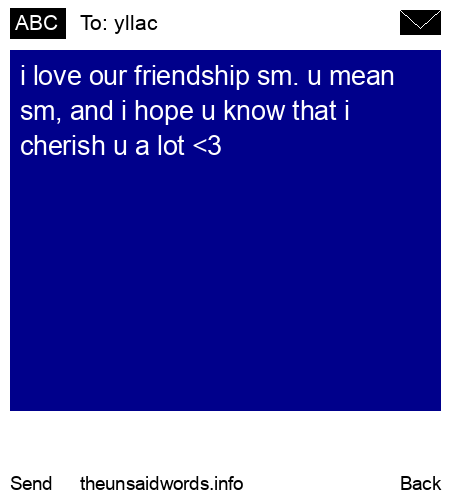 unsent message to yllac