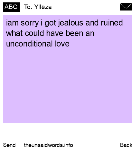 unsent message to Yllëza