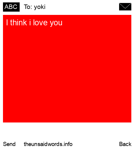 unsent message to yoki