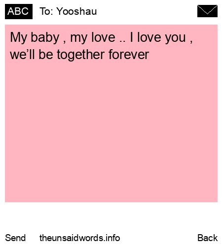 unsent message to Yooshau 