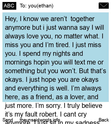 unsent message to you(ethan)
