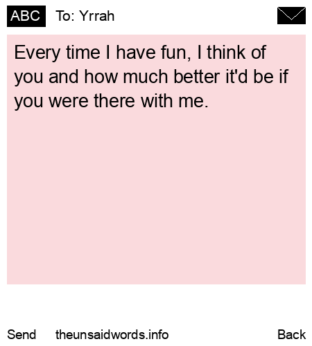 unsent message to Yrrah