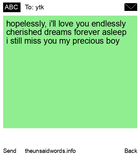 unsent message to ytk