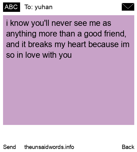 unsent message to yuhan