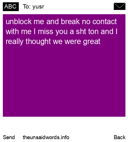 unsent message to yusr