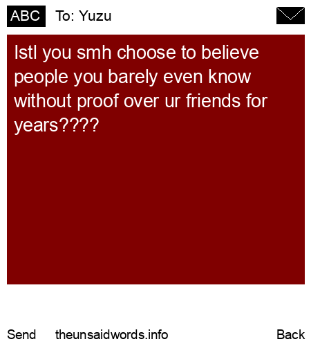 unsent message to Yuzu