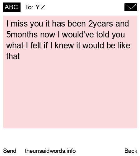 unsent message to Y.Z