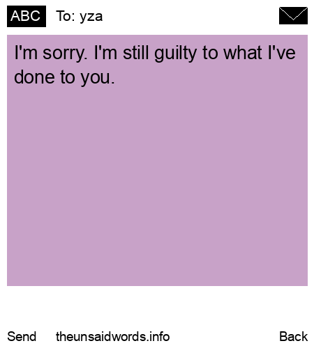 unsent message to yza