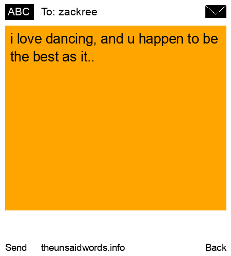 unsent message to zackree
