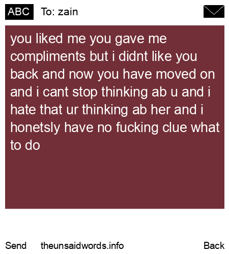 unsent message to zain