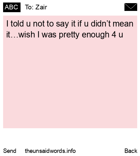 unsent message to Zair