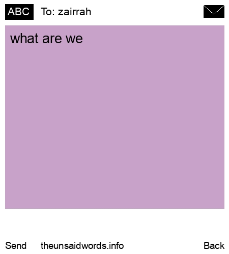 unsent message to zairrah