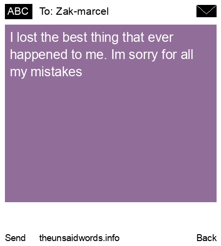 unsent message to Zak-marcel