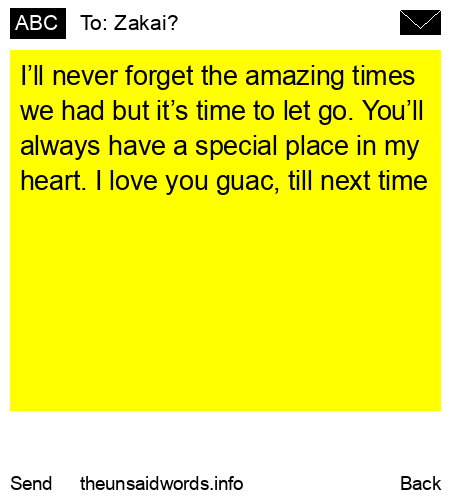 unsent message to Zakai?