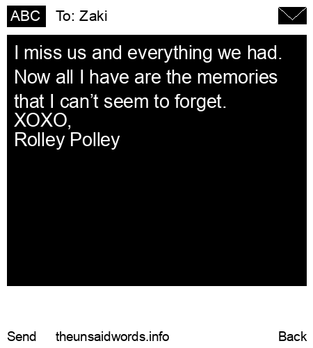 unsent message to Zaki