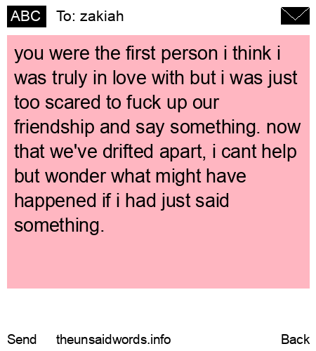 unsent message to zakiah