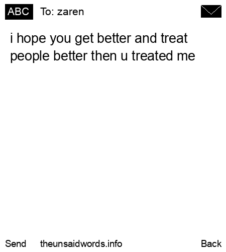 unsent message to zaren