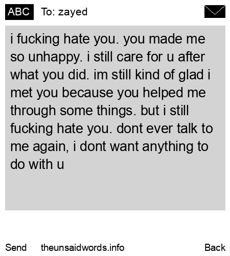 unsent message to zayed