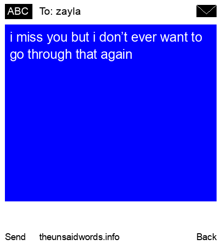 unsent message to zayla