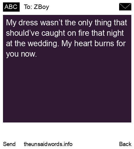 unsent message to ZBoy