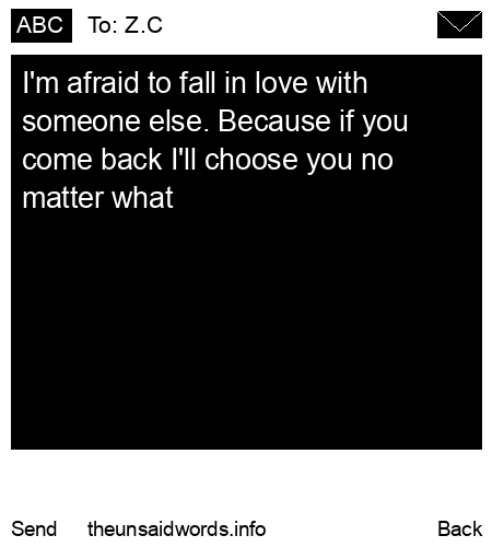 unsent message to Z.C