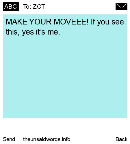 unsent message to ZCT