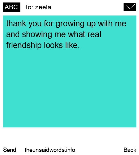 unsent message to zeela